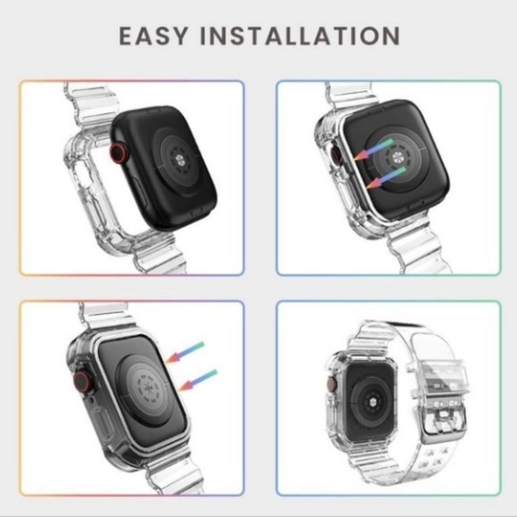 FLAPI Clear Band compatible with Apple watch - Picture 3 of 4